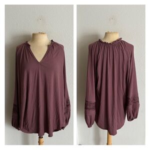 Torrid mauve blouse
